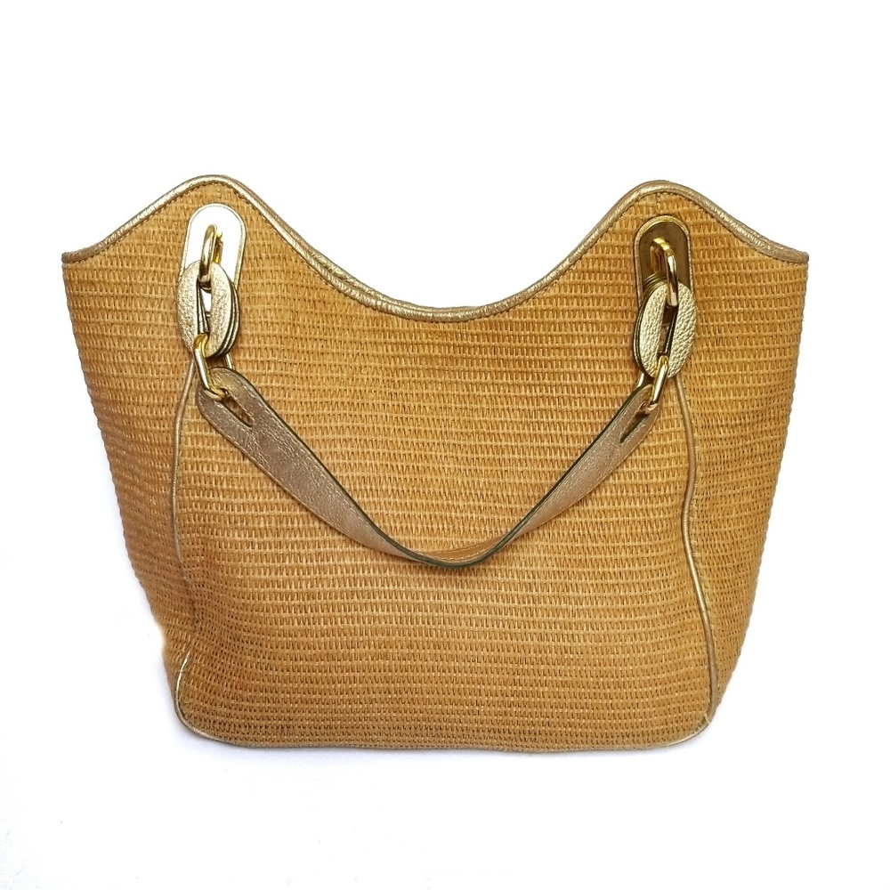 MICHAEL Michael Kors beige straw tote bag